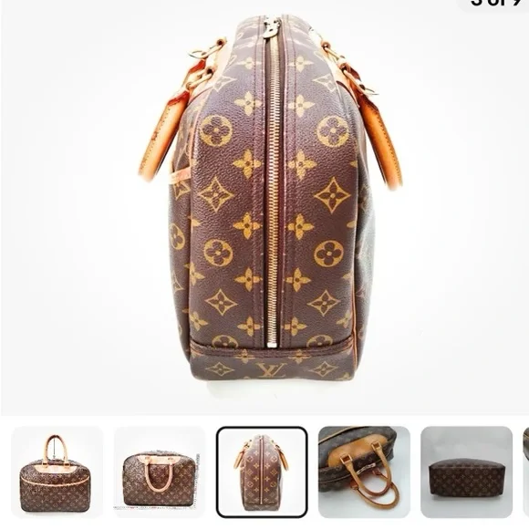 Louis Vuitton Handbag Deauville monogram GM Brown - Picture 2 of 7